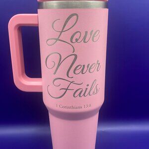 40 oz Tumbler for Valentine's Day, Customized Travel Mug
